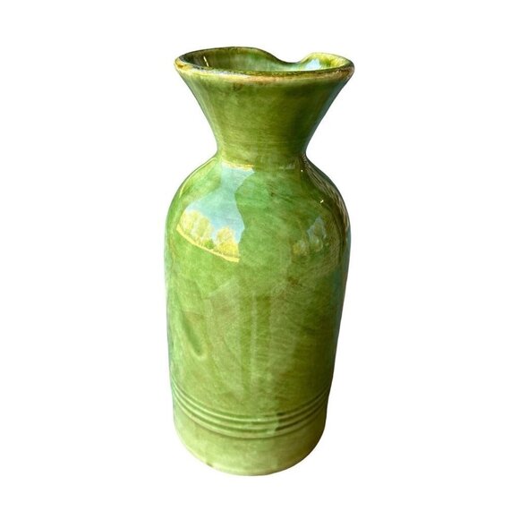 VTG Terrecotte Lotti Drink Pitcher 8.5" Terracotta Green Wine Water Jug Glossy - Picture 4 of 13